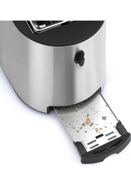 Çelik 2 Hazneli 6 Isı Ayarlı Gümüş Ekmek Kızartma Makinesi 870 W modelleri