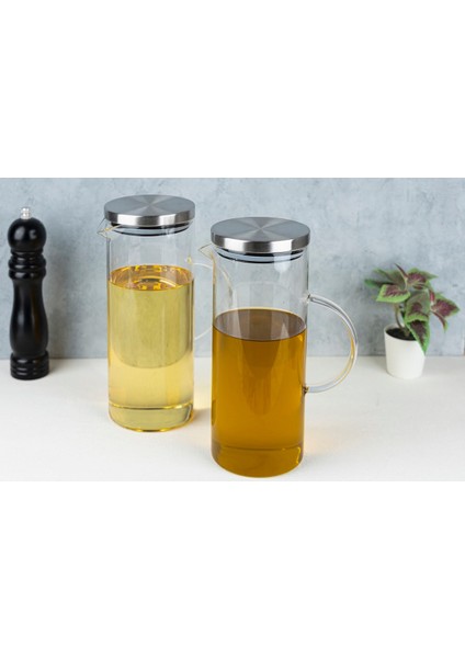 2’li Metal Kapaklı 1500 ml Büyük Boy Yağdanlık Set Gri Renk fiyatları