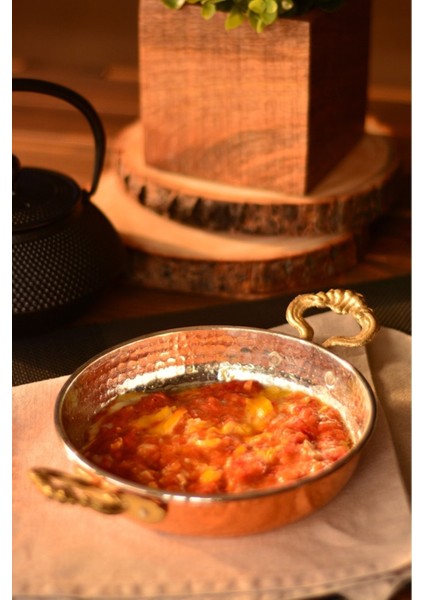 Kalın Bakır Tek Kişilik Sahan, Yumurta, Menemen ve Kuymak Için 14 cm fiyatları