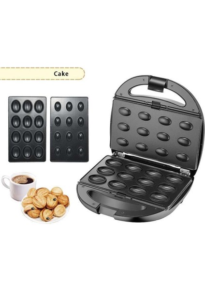 6'lı Çok Fonksiyonlu Tost, Waffle, Donut, Kurabiye, Sandviç Makinesi Siyah fiyatları