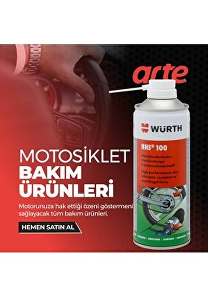 HHS Drylube Motorsiklet Kuru Zincir Yağlayıcı Yüksek Performanslı 400 ml Teflonlu modelleri