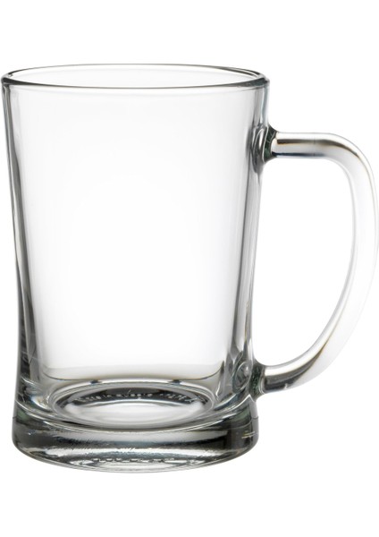 Saydam Cam Bira Bardağı, 14 cm Yüksek, 60 cl Hacim, Şık ve Dayanıklı Tasarım