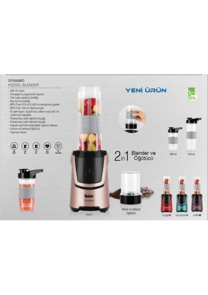 Iki Fonksiyonlu Şık Kişisel Blender ve Kahve Öğütücü, Pratik Kullanım Için Tasarlandı modelleri
