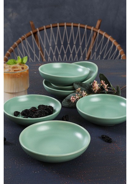 Açık Yeşil Halka Çerezlik ve Sosluk, 13 Cm, 6'lı Paket