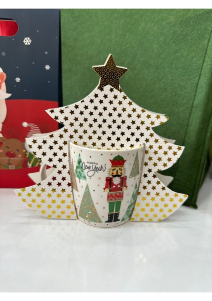 Çok Renkli Porselen Asker Figürlü Kupa, Şık ve Renkli Tasarım