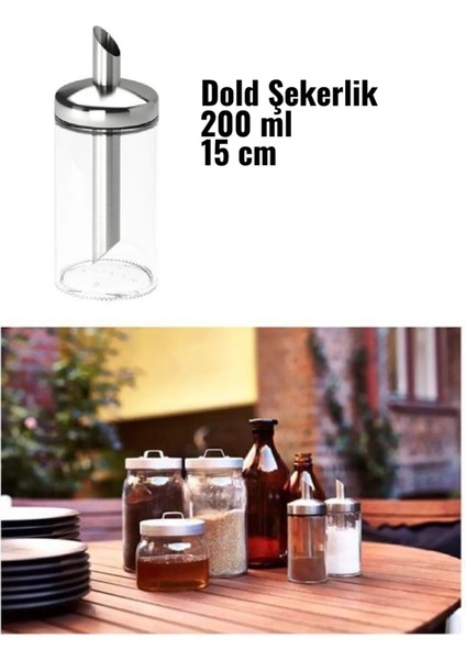 Gri Cam Şekerlik, 15 Cm, Şık ve Kullanım Kolaylığı Sağlayan Tasarım