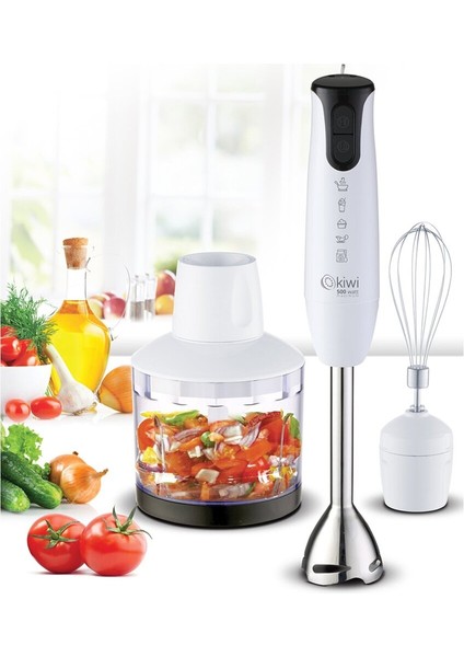500W Beyaz Blender Seti KHB-4440, Kolay Kullanım ve Temizlik Için Tasarlandı modelleri