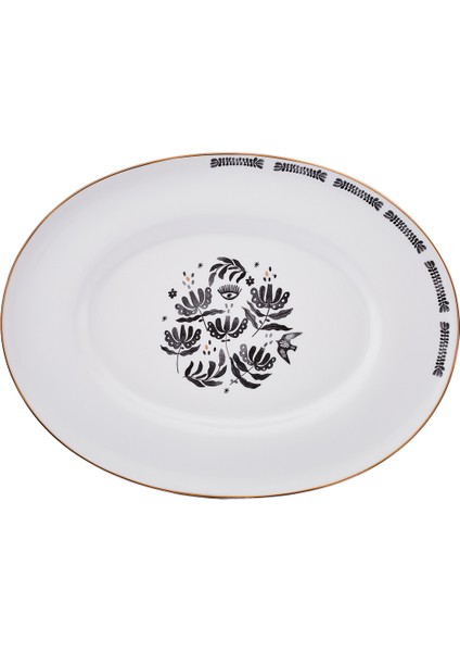 Beyaz 25 cm Bone Kayık Tabak, Şık ve Kullanışlı Ev ve Davet Ürünleri fiyatları