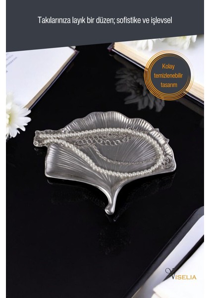 Şık Takı ve Makyaj Düzenleyici, Gümüş Renk, Eskitme Detaylı, 19 Parça Modeli modelleri