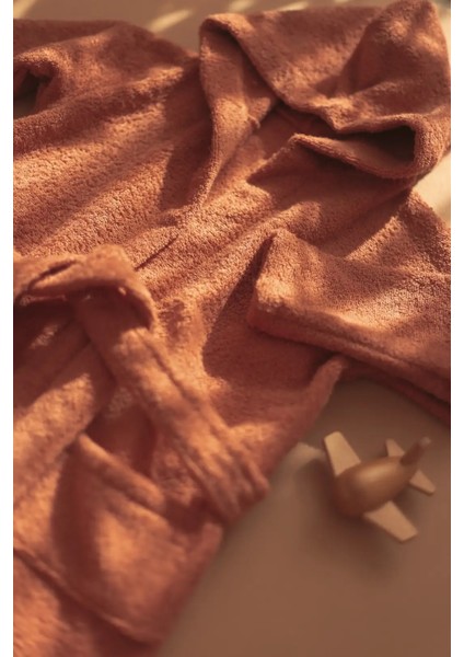 Özel Buldan Dokuması %100 Saf Pamuk Çocuk Bornozu fırsatları