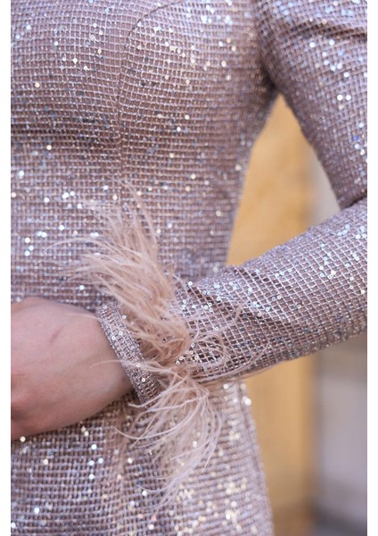 Sakura Tesettür Abiye Bej fiyatları