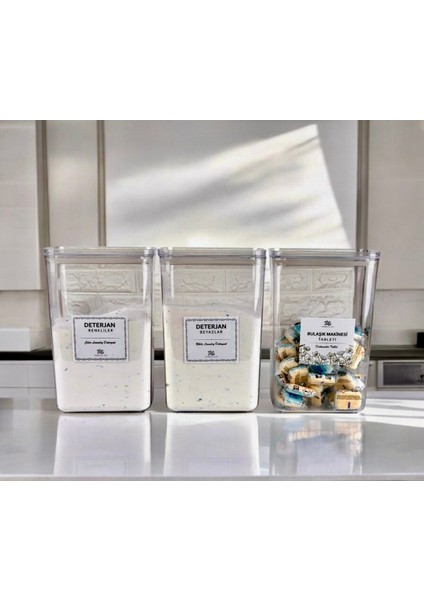 3’lü Beyaz ve Renkli Deterjan, Bulaşık Tablet Kutusu, Gri Renkli Set fiyatları