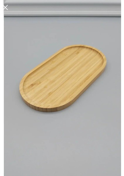 Bambu Oval Sunumluk Seti Çay Kahve Sunumluğu 2 Parça modelleri