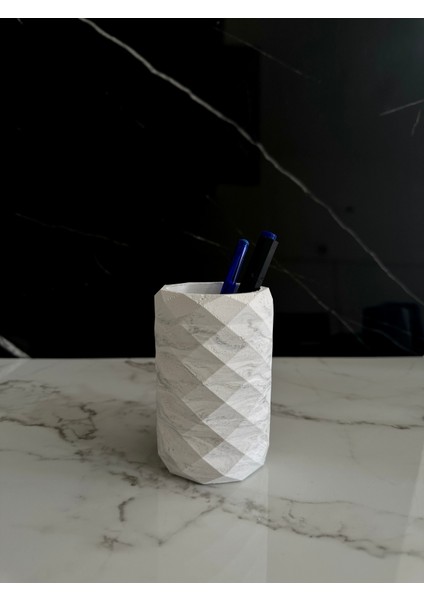 Dekoratif Beton Diş Fırçalık El Yapımı Banyo Aksesuarı Masaüstü Kalem Kutusu fiyatları