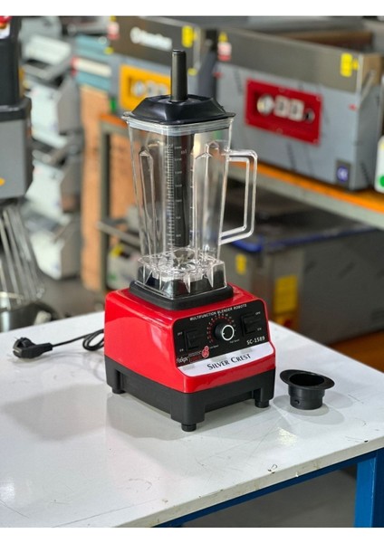 Kırmızı Renkli Çok Amaçlı Blender Buz Kırıcı ve Karıştııcı