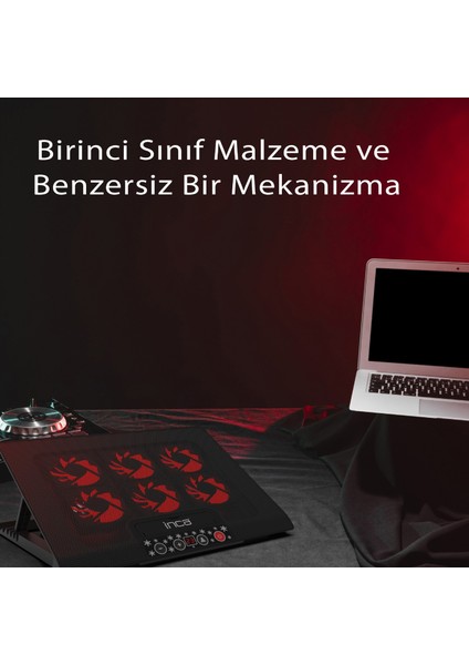 INC-601GMS 6x Fan, Control Panel, 2x Usb, 6 Stage Gamıng Notebook Cooler 7 "-17" 50 TL STEAM CÜZDAN KODU) modelleri