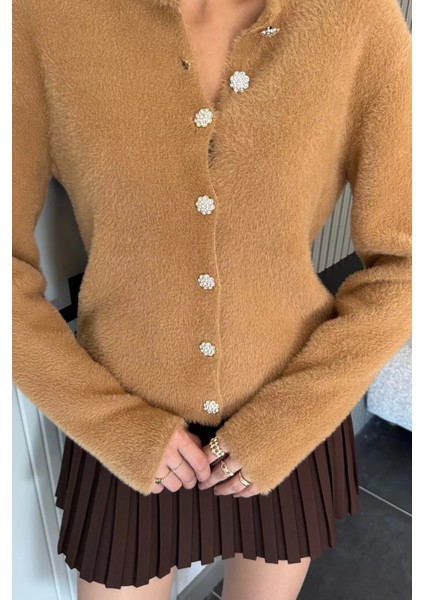 Yumoş Iplik Kadın Sakallı Triko Ceket P-00013165 modelleri