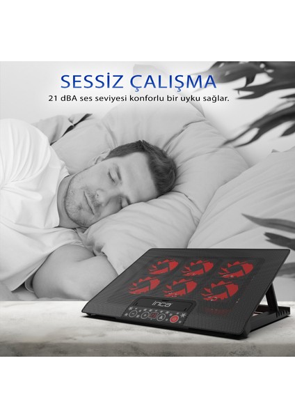 INC-601GMS 6x Fan, Control Panel, 2x Usb, 6 Stage Gamıng Notebook Cooler 7 "-17" 50 TL STEAM CÜZDAN KODU) indirimleri