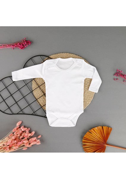 Pamuklu Düz Kollu Unisex Badi