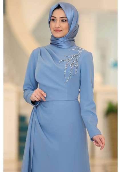 Adel Tesettür Abiye Mavi fiyatları