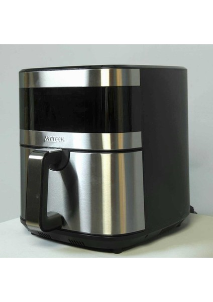 Geniş Kapasiteli Airfryer 6.5 Lt ve 3'lü Çelik Izgara Seti Siyah modelleri