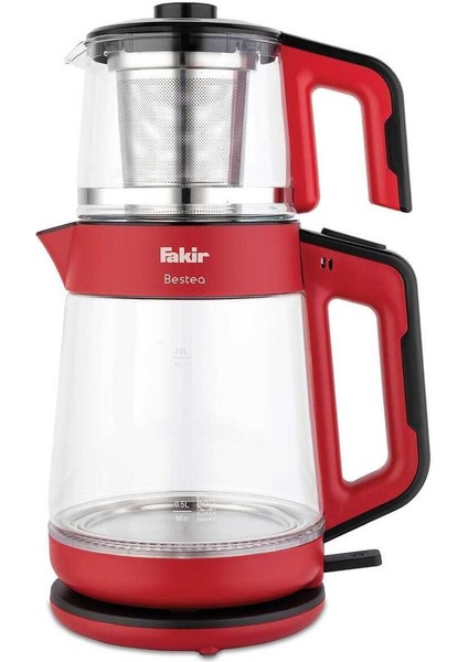 Kırmızı ve Siyah Renklerde Şık Çay Makinesi, Pratik Kullanım ve Modern Tasarım