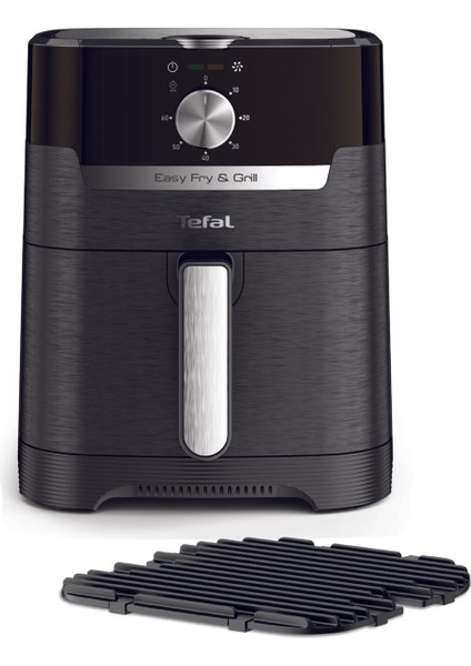 Geniş Kapasiteli Yağsız Fritöz, Çok Fonksiyonlu Airfryer 4,2 Litre Gri fiyatları