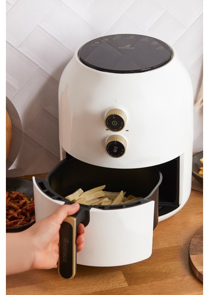 Yağsız, Geniş, Beyaz, Pratik, 3,5l Çok Fonksiyonlu Fritöz fiyatları