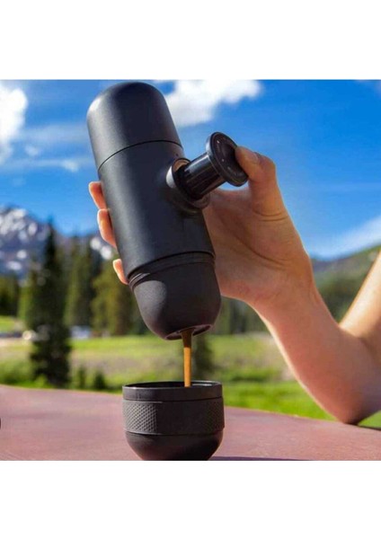 Taşınabilir Manuel Espresso Makinesi, Kapsüllü Kahve, 70 Ml, Pratik ve Hafif Tasarım indirimleri