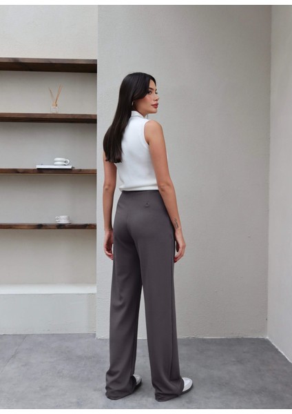 Pile Detay Likralı Pantolon modelleri