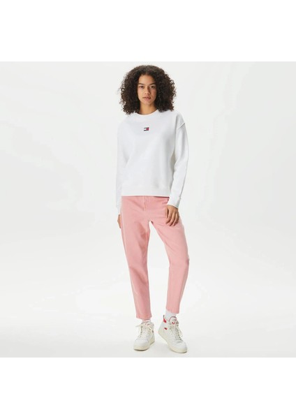 Tjw Armalı Kutu Kesim Bisiklet Yaka Kadın Beyaz Kazak DW0DW17325YBH modelleri