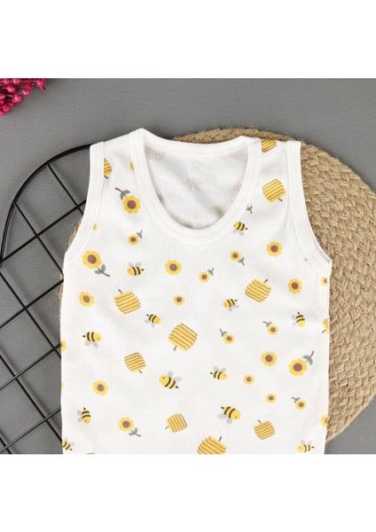 Rahat Arı Desenli Çıtçıtlı Unisex Badi fiyatları