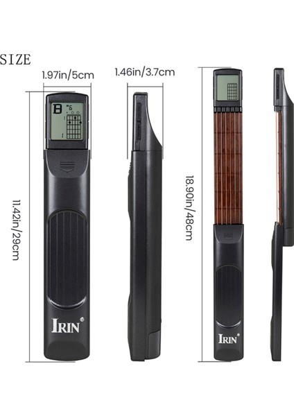 Cep Gitar Akor Eğitmeni Uygulama Aracı Ekran 6 Perde Parmak Için (Yurt Dışından) fiyatları