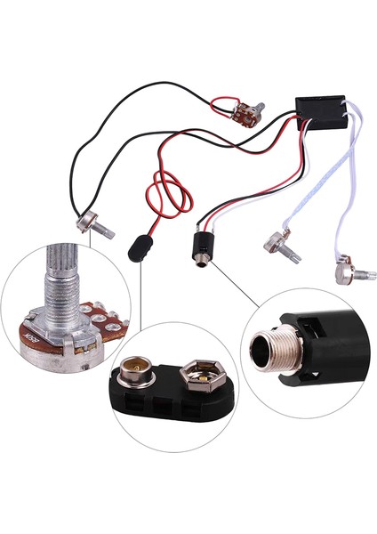 EQ-B2T Eq Preamp Devresi Elektrik Bas Bobini Gitar Aksesuarları Aktif Için Manyetik (Yurt Dışından) indirimleri