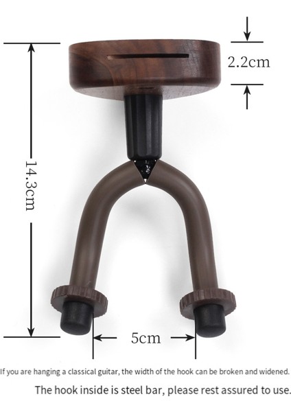 Duvara Monte Gitar Askısı Kancası Ahşap Tabanlı Banjo Bas Akustik Elektrik Boyun Tutucu Standı Pena Yuvası, B (Yurt Dışından) indirimleri