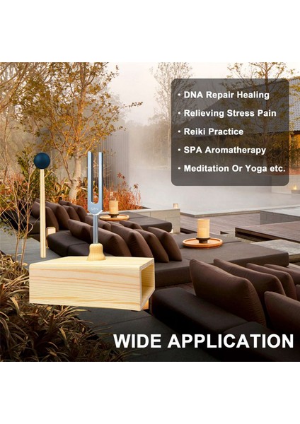 528Hz Diyapazonlu Çatal, Rezonans Kutusu, Alüminyum Alaşım, Ahşap Hoparlör, Spa Aromaterapisi, Öğretim Için Mükemmel (Yurt Dışından) indirimleri