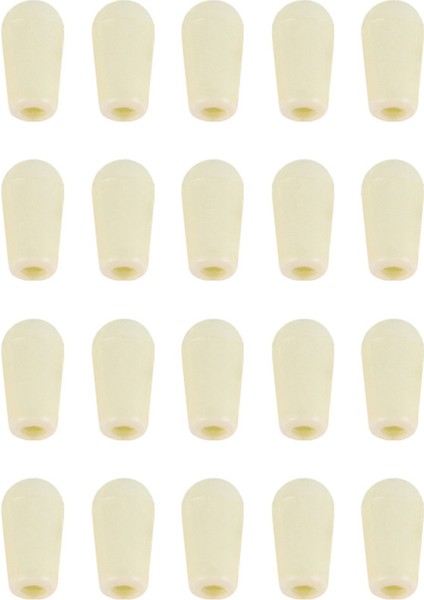 Krem Beyaz 20 Adet Metrik M3.5/ Gitar 3 Yollu Geçiş Anahtarı Ucu Düğmeleri Kapağı (Yurt Dışından)