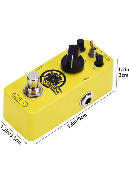 Boost ve Normal Modlu Overdrive Elektrik Gitar Efekt Pedalı, True Bypass Için Amplifikatör (Yurt Dışından) modelleri