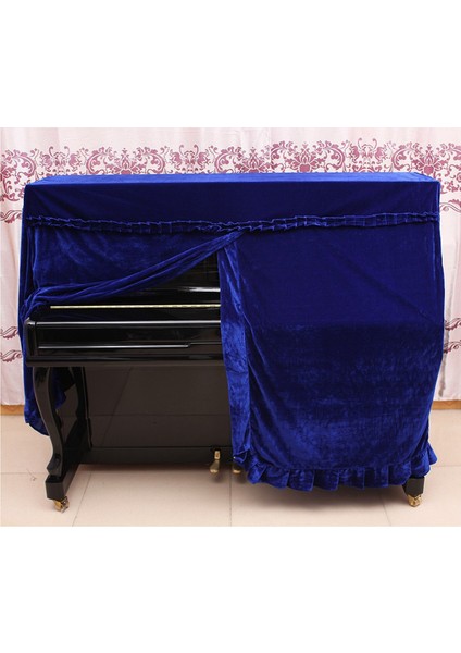 Üç Boyutlu Piyano Kapağı, Altın Kadife Kalın Toz Grand Kapak Kırmızı (Yurt Dışından) modelleri
