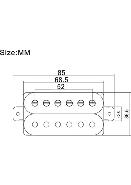Hbc Pickup Dıy Kitleri-Bakır Nikel Taban Plakası/sabit/ayarlanabilir Kutup Parçası/4c Kablo Kitleri 52MM (Yurt Dışından) fiyatları