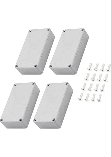 4 Adet 1590B Gitar Pedalı Muhafazası Alüminyum Döküm Stomp Kutusu Kasası Anahtar 112X61X32MM (Yurt Dışından)