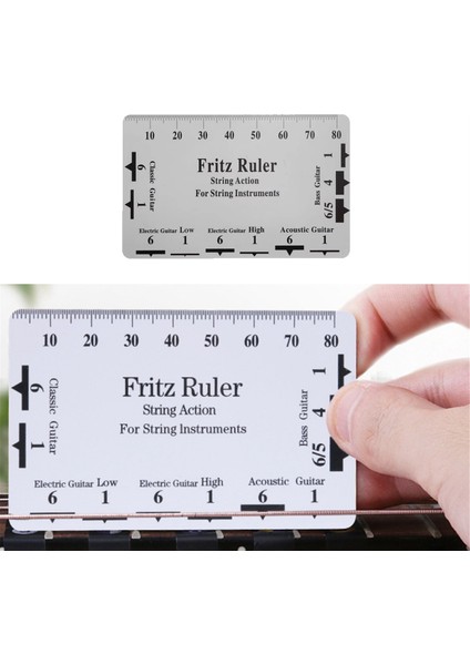 Gitar Tel Yüksekliği Ölçüm Aleti Çok Işlevli Özellikler Cetvel Kart Lutçu (Yurt Dışından) modelleri