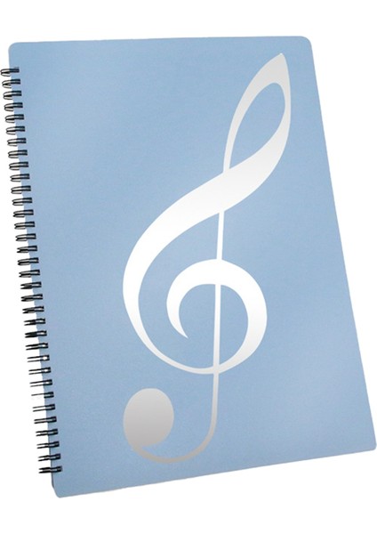 Nota Klasörü, 60 Sayfa Kapasite, Nota/tutucu, A4 Harf Boyutuna Uygun, Yazılabilir ve Çıkarılabilir (Mavi) (Yurt Dışından)