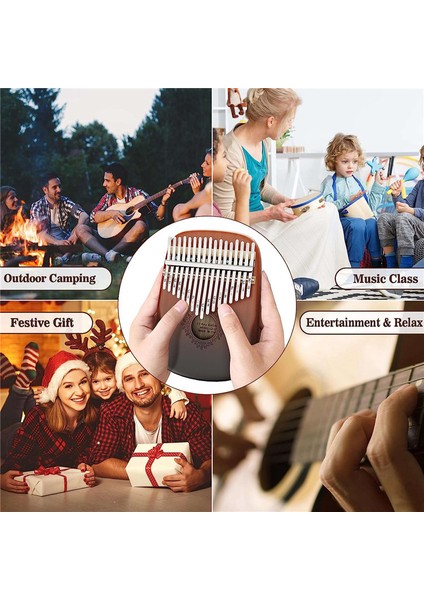 17 Tuşlu Kalimba Başparmak Piyanosu, Taşınabilir Parmak Piyanosu Müzik Aleti Çocuklar Yetişkinler Yeni Başlayanlar Müzik Tutkunları (Yurt Dışından) indirimleri