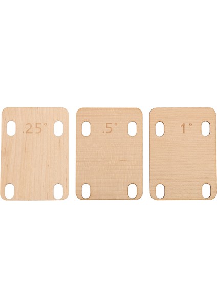 Adet Gitar Sap Takozları, Masif Akçaağaç Takoz Koruması 0.25, 0.5 ve 1 Derece Plaka Aracı (Yurt Dışından)