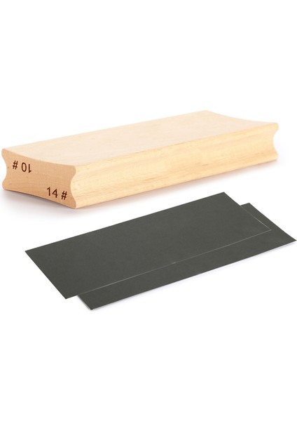 10 &14 Çift Amaçlı Gitar Perde Tahtası Yarıçap Zımpara Bloğu, Perde Düzeltme Bloğu + Kağıt (Yurt Dışından)