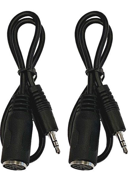 2 Paket Tip-A Mıdı - 3,5 mm Adaptör 20 Inç Kablo, Ses Hattı (Yurt Dışından)