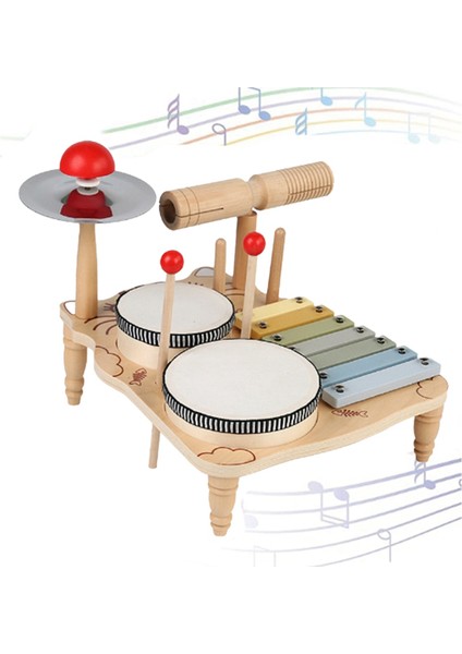Çocuklar Için Davul Seti Küçük Çocuklar Için Ahşap Erken Eğitim Başlangıç Perküsyon Müzik Masası Çocuk Rafı (Yurt Dışından) modelleri