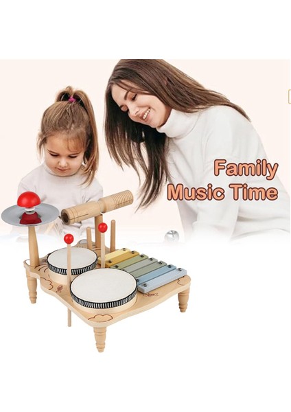 Çocuklar Için Davul Seti Küçük Çocuklar Için Ahşap Erken Eğitim Başlangıç Perküsyon Müzik Masası Çocuk Rafı (Yurt Dışından) indirimleri