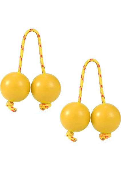 Çift Ritmik Top, Aslatua Çalgı Çıngırağı Çocuklar Yetişkinler Düğünler Partiler Müzik Dersleri Sarı (Yurt Dışından)